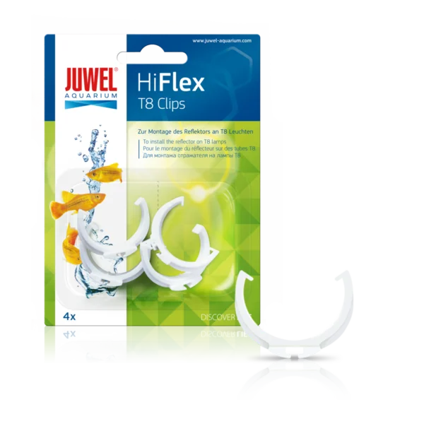 Juwel Hiflex reflektorclips 4 stk T8 plast 26mm
