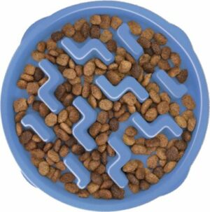 Oh Fun Feeder Slow-bowl skål blå str. L 28x5cm
