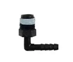 Adapter 90° 5mm (3/16") slangetilkobling til 1/4"skrutilkobling han
