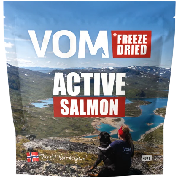 Vom og hundemat Frysetørket Active laks 400g