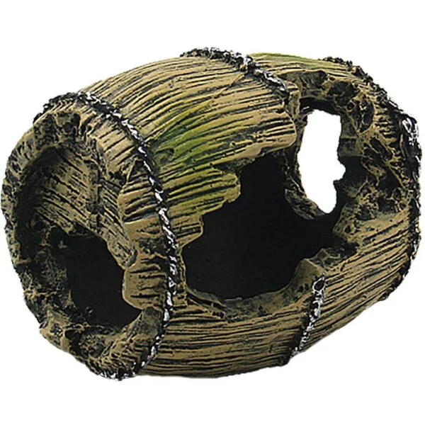 Akvariedekorasjon tønne 8x6,5x6,5cm