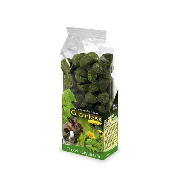 JR Farm Grainless Drops Løvetann 140g