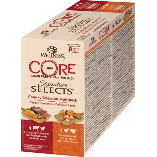 Core Cat Selects Chunky selection multipack 8x79g