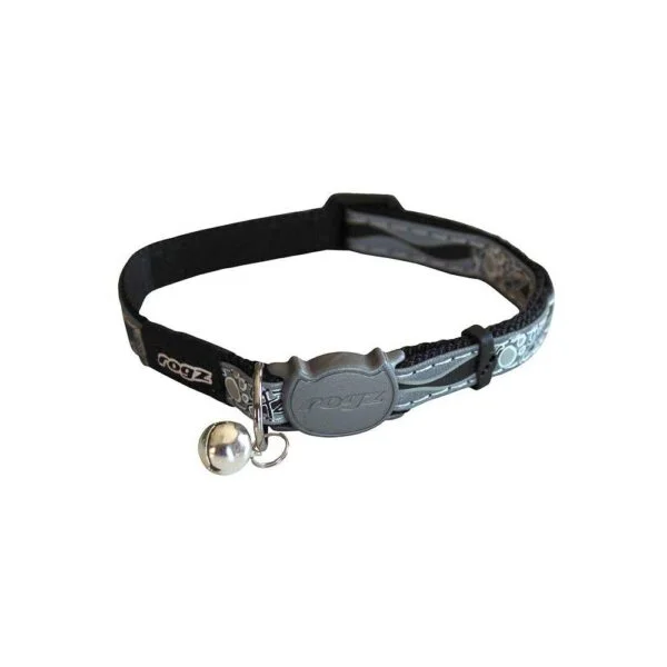 Rogz Nightcat Halsbånd Svart m/refleks S 11mmx20-31cm