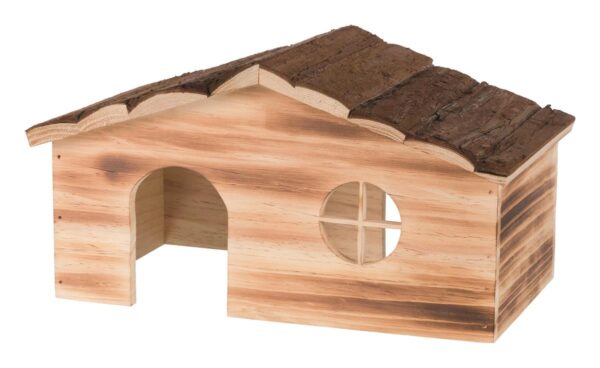 Gnagerhus Ragna brent tre i furu 35x18x20cm