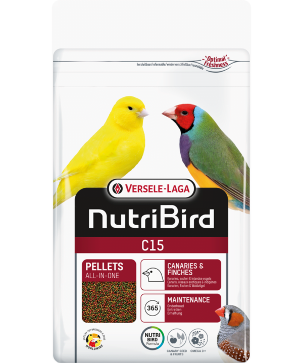 Nutribird pellets fink og kanari C15 1kg