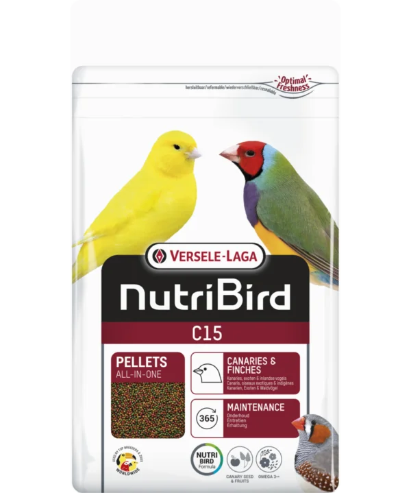 Nutribird pellets fink og kanari C15 1kg