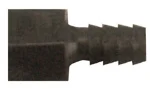 Adapter 9,5mm (3/8") til 1/4" skrutilkobling hun