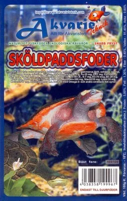 Akvarie Teknik frossen skilpaddefôr 100 g