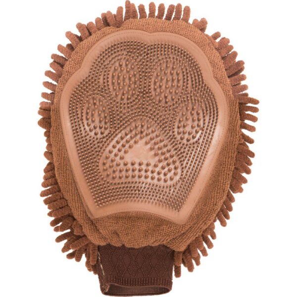 DogGoneSmart Dirty Dog Grooming Hanske Brun 25x18cm