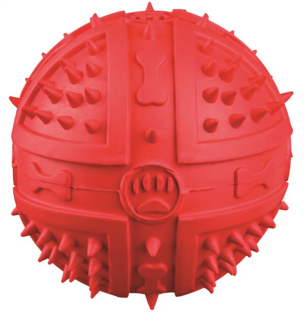 Hundeleke Naturgummi Ball M/Lyd 9,5cm assosierte farge