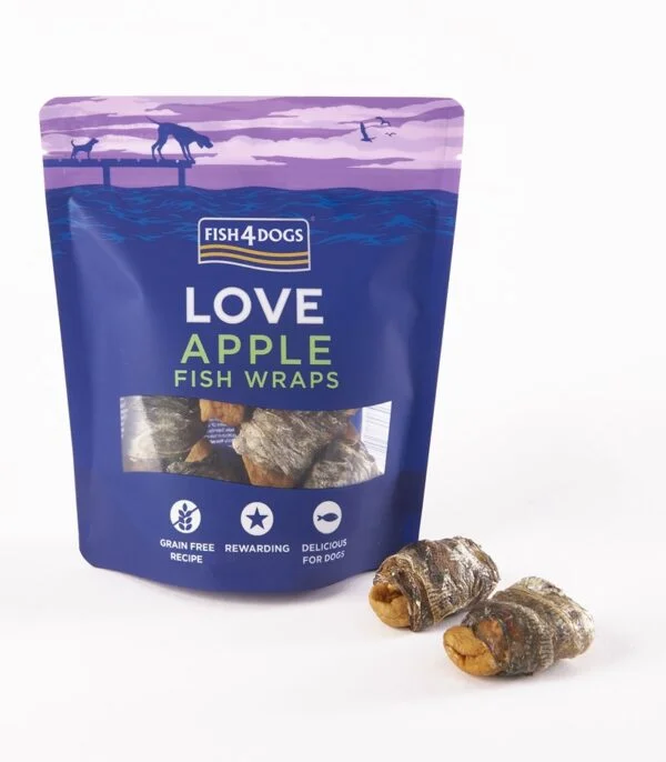 Fish4Dogs Apple Fish Wraps 100g