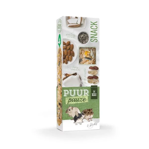 Puur sticks gnager m/mandel og peanut 2 stk 110 g