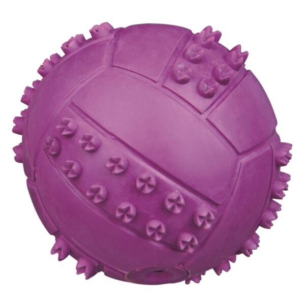 Hundeleke Naturgummi Ball M/Lyd 6cm assosierte farger