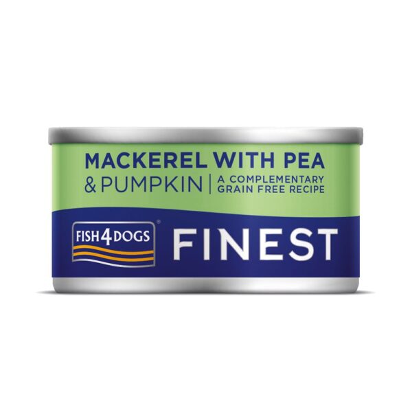 Fish4Dogs Finest Mackerel with Pumpkin & Peas 85g