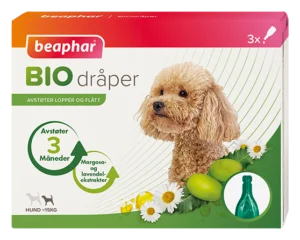 Beaphar Biodråper hund under 15kg 3 stykk