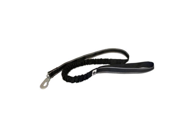Yukon elastisk turkobbel m/refleks og karabinkrok svart 180cm