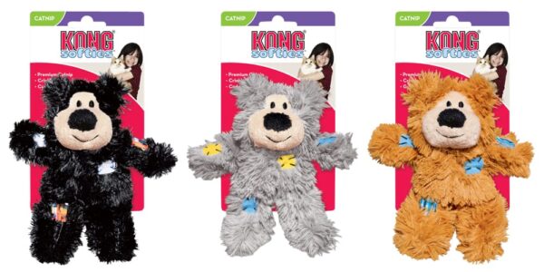 KONG Cat Softies Patchwork Bear