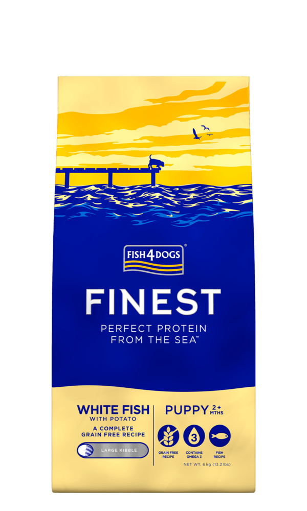Fish4Dogs White Fish Puppy Large Kibble 1,5kg