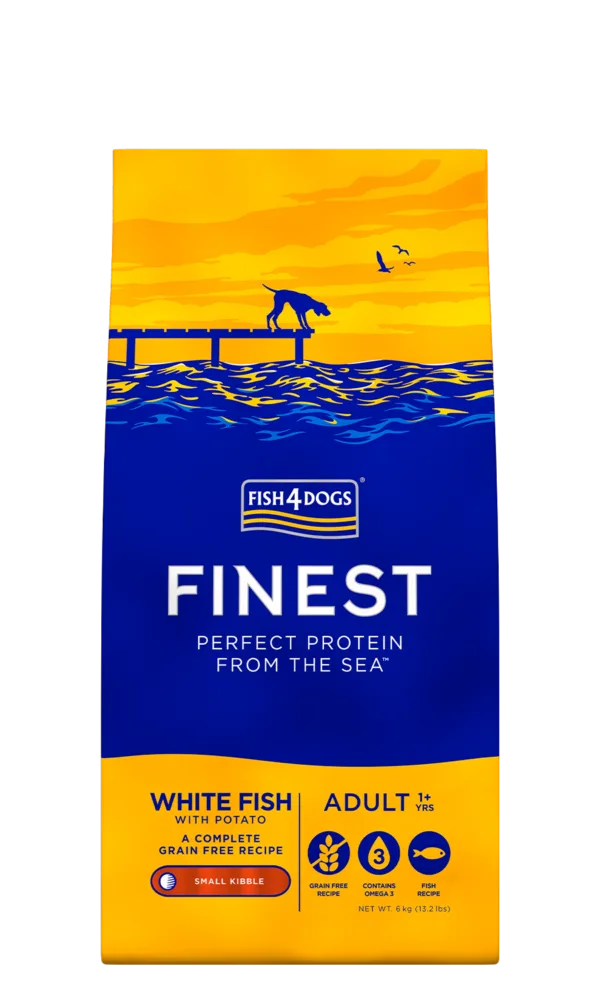 Fish4Dogs White Fish Adult Small Kibble 6kg