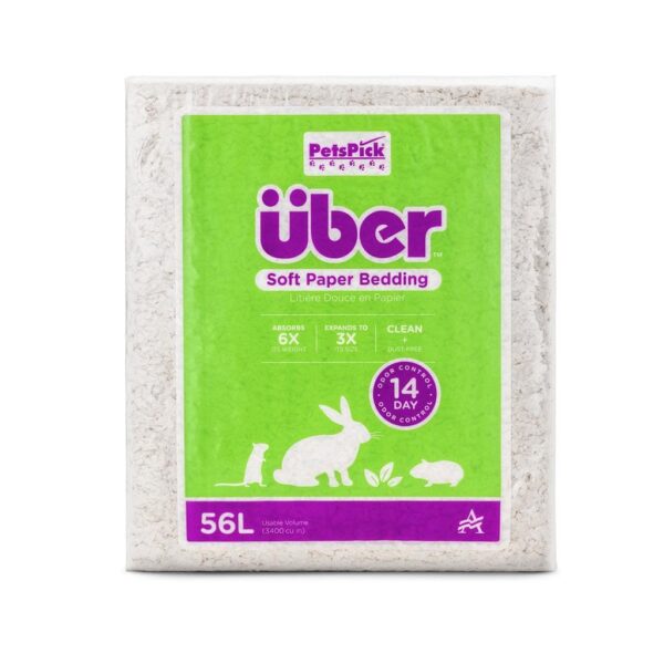 ÜBER Papirstrø Hvit 56L
