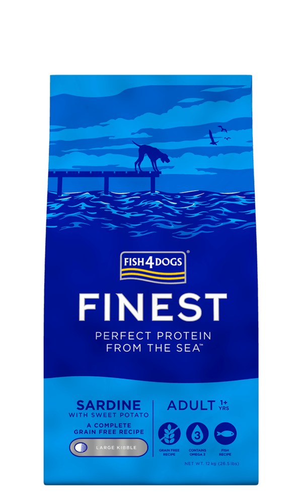 Fish4Dogs Sardine Adult Large Kibble 12kg