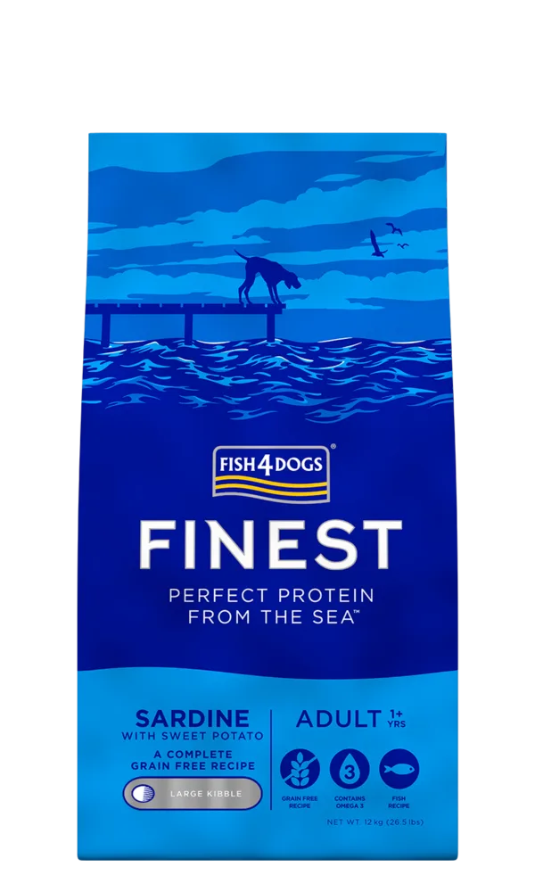 Fish4Dogs Sardine Adult Large Kibble 12kg
