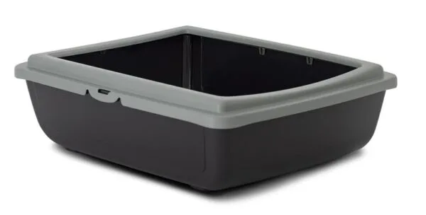 MP Eco Kattetoalett Juliet Grå/sort 48x28x14cm