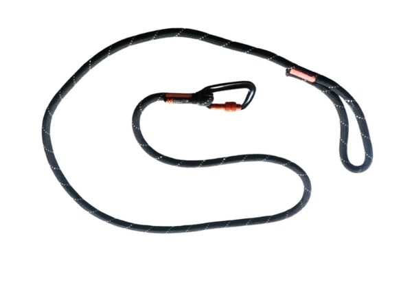 Non-Stop Dogwear Rock Leash adjustable kobbel svart 2,3m