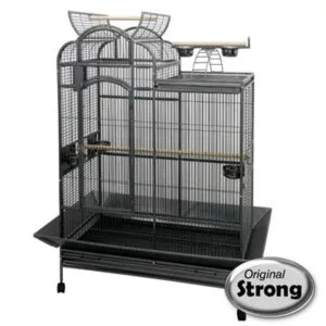 Papegøyebur Strong Villa Venus Silvertone Grå 107x66x160cm