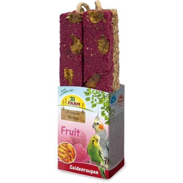 JR Farm Protein Birdys Frukt m/silkeormpuppe 150g