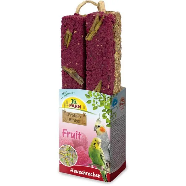 JR Farm Protein Birdys Frukt m/gresshopper 150g