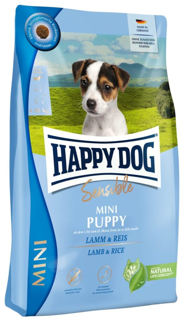 Happy Dog Supreme Sensible Mini Puppy Lam & ris 800g