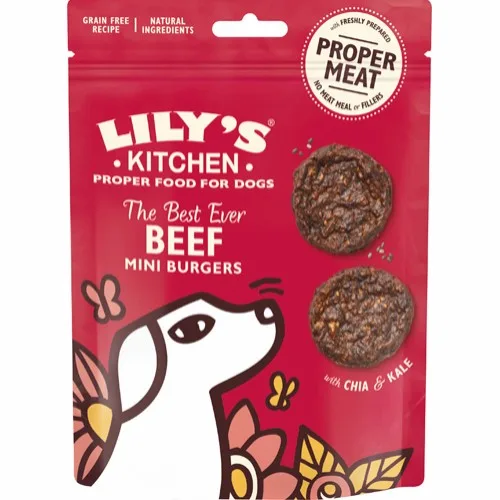 Lilys Kitchen Beef Mini Burgers 70g