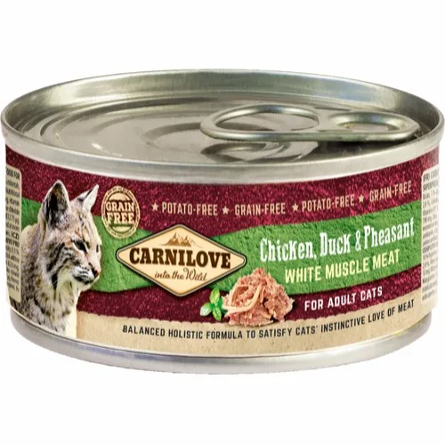 Carnilove Cat Adult Kylling, and og fasan 100g