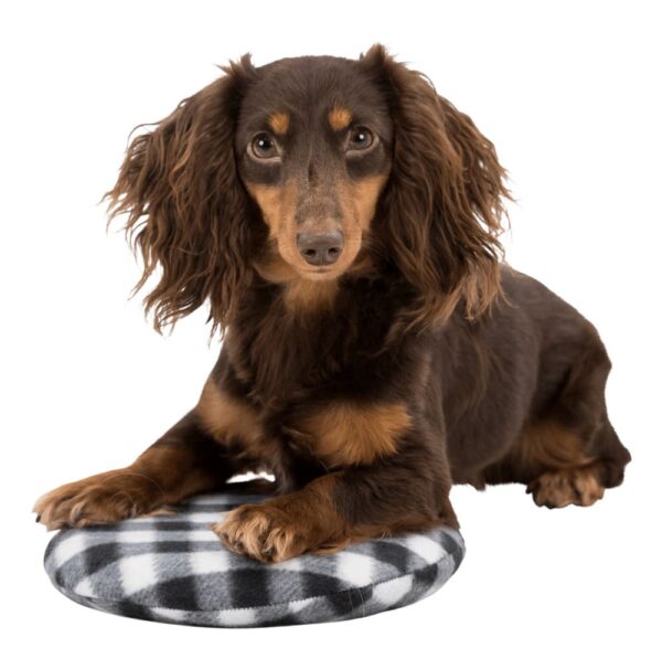 Varmepute sort/hvit ø26cm