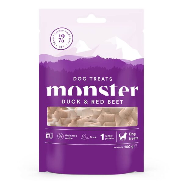 Monster Dog Baked Treats Duck & Beet 100g