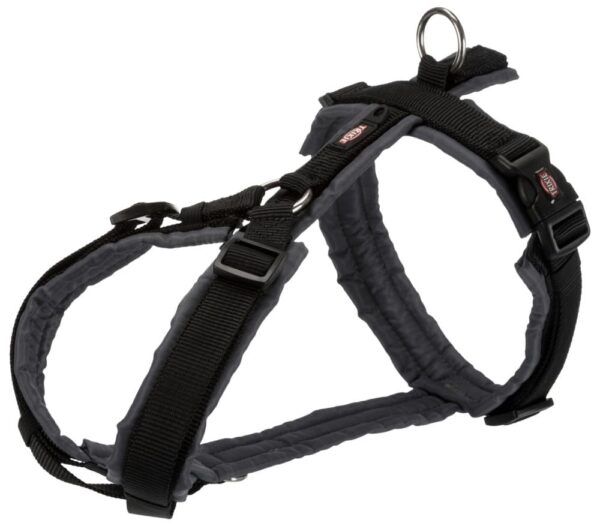 Hundesele Trekking Sort/Grafitt Grå S 36-44cmx15mm