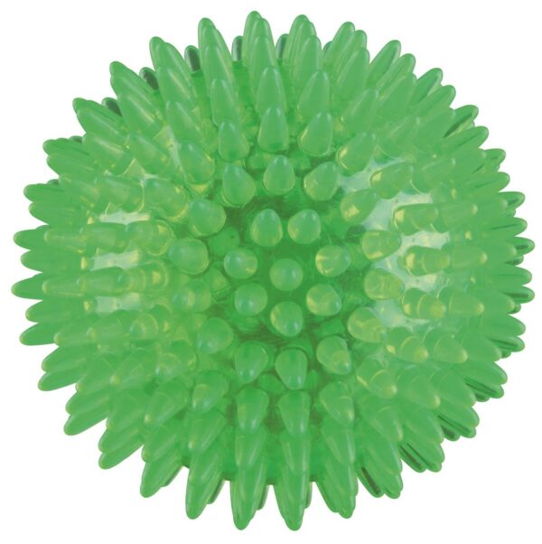 Hundeleke Ball m/pigg u/lyd 8cm