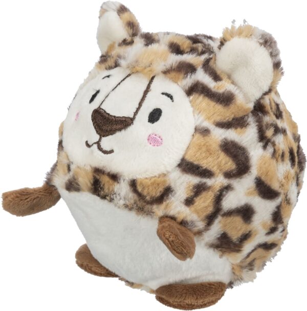 Hundeleke Leopardball i plysj 13cm