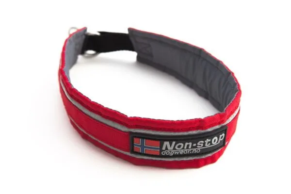 Nonstop halvstrup halsbånd 65 rød