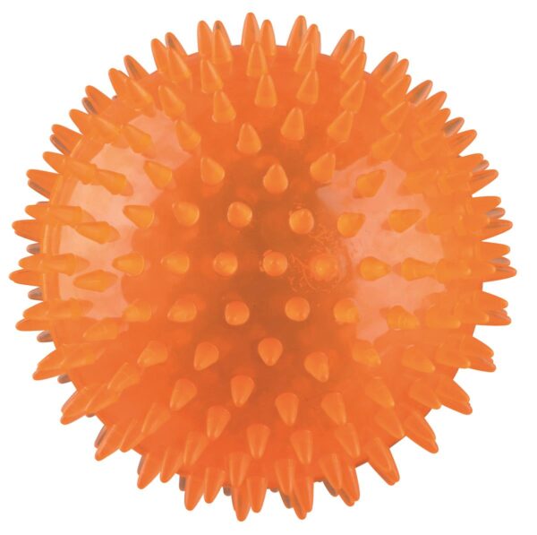 Hundeleke Ball m/pigg u/lyd 12cm
