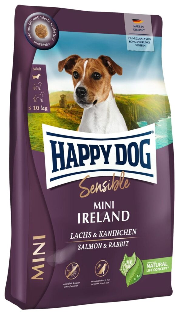 Happy Dog Sensitive mini Irland m/laks og kanin 4kg