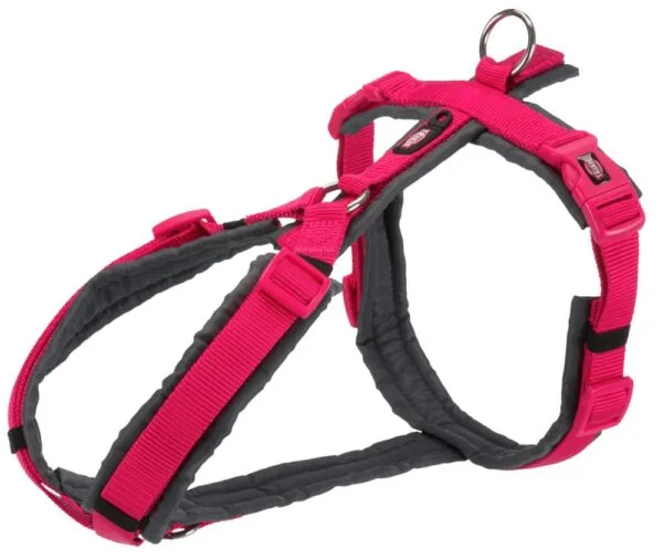 Hundesele Trekking Fuchsia/Grafitt Grå S/M 44-53cmx20mm