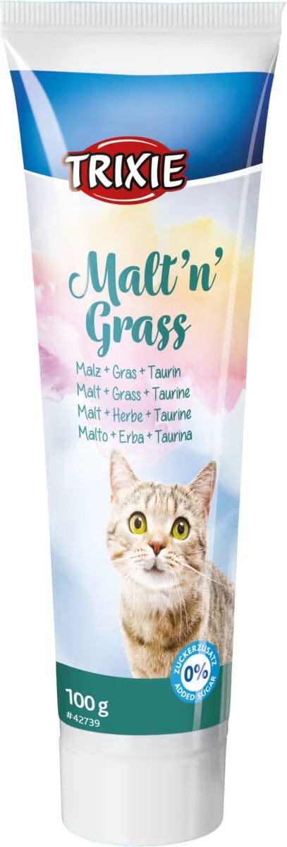 Trixie Kattemalt m/gress og taurin 100g