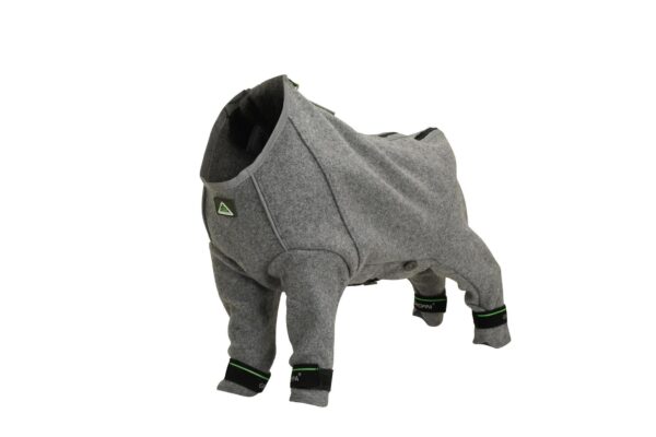 Gresshoppa Tana ulldress fôret med fleece plum 45cm