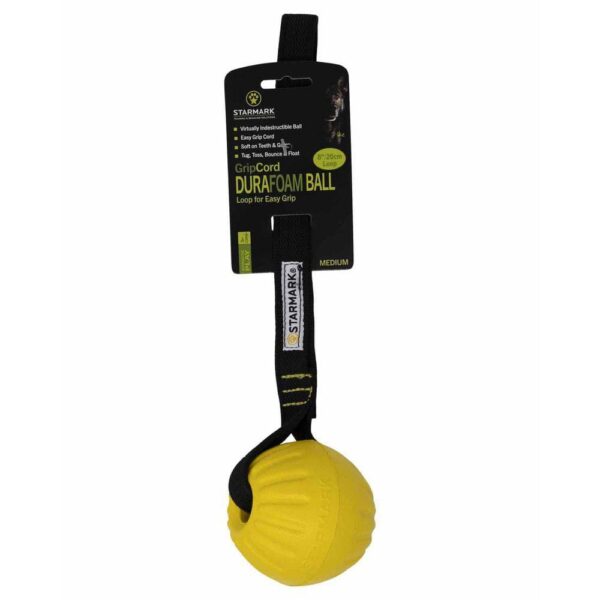 Starmark Durafoam ball m/gripcoard m/håndtak M/L 9x9x34,5cm