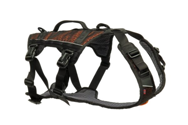 Non-Stop Dogwear Rock Harness Long black/oransje S