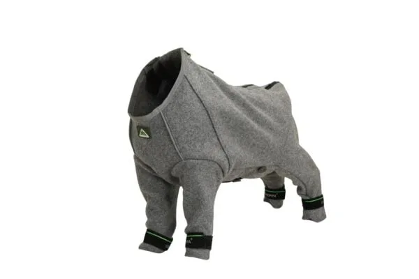 Gresshoppa Tana ulldress fôret med fleece plum 50cm
