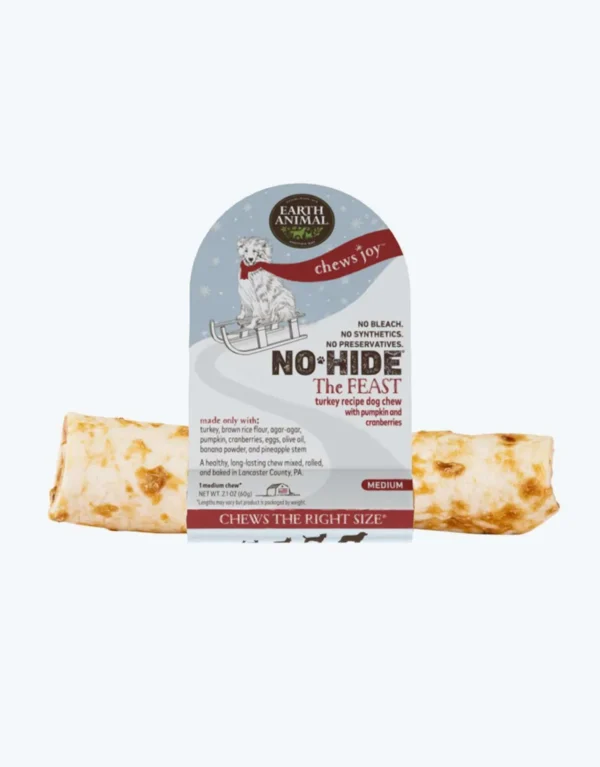 No-Hide The Feast Chew Turkey w/pumpkin & cranberry M